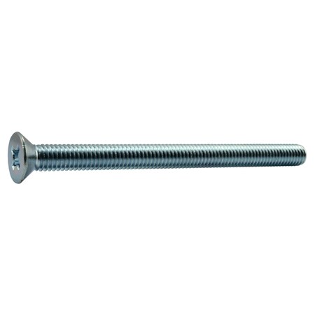 Midwest Fastener 3/18"-16 x 5 in Phillips Flat Machine Screw, Zinc Plated Steel, 20 PK 54724
